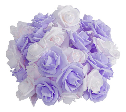 Led Rose Flower Fairy String Light Foam Rose Fairy Lights