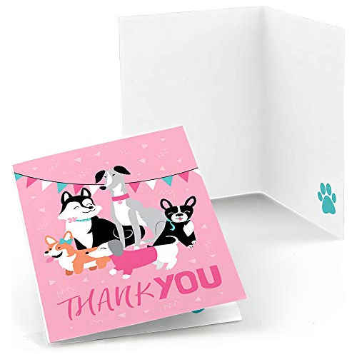 Pawty Like A Puppy Girl - Pink Dog Baby Shower Or Birthday P