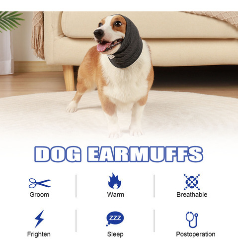 Cubreorejas Para Perros Con Cuello Calmante Para Inviernol