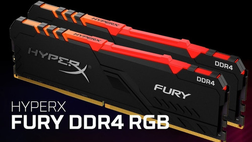 Imagem 2 de 2 de Memória Hyperx Fury Rgb 16gb 2x8gb 2666mhz Hx426c16fb3a/8