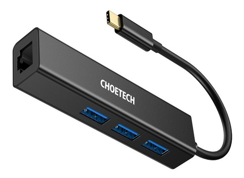 Hub Usb-c Con 3 Puertos Usb Y Un Adaptador Para Ethernet