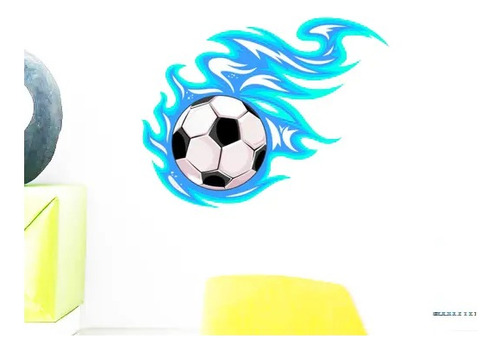 Vinilo Adhesivo Decorativo Pared Futbol 100cms Full Color