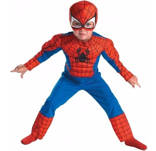 Disfraz De Spiderman Con Músculos !! De 5 A 6  Años!!
