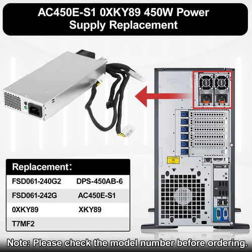 Lxun Atualizado A Fonte De Alimentação Ac450e-s1 Xkyw Dell C