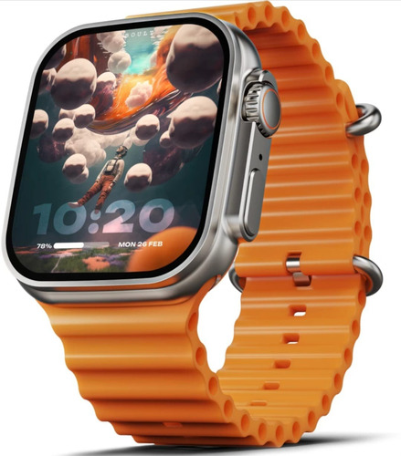 Reloj Inteligente Smarwatch T900 Ultra Big 2.09 /49m Naranjo