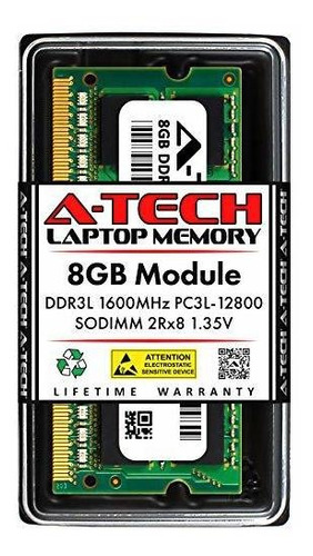 A-tech 8gb Ddr3 / Ddr3l 1600mhz Pc3-12800 Modulo Ram Sodimm