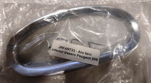 Marco Cubre Aro Faro Inferior Trasero Crom Peugeot 206 207