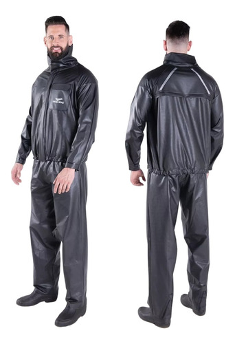 Conjunto Capa De Chuva Light Motoqueiro Impermeável Motoboy