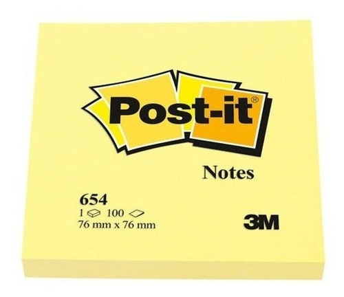 3m Post It Notas Adhesivas Color Amarillo 100h 12 Blocks