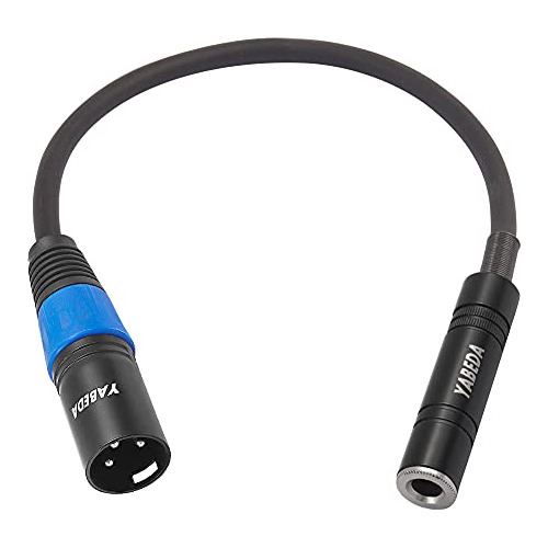 Yabeda Cable De 1/4 A Xlr, Adaptador De Audio Estéreo Macho