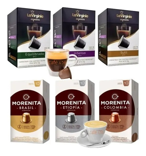 Café La Virginia Capsulas Para Cafeteras Nespresso De 10 Un. | MercadoLibre