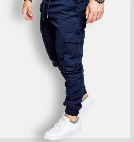 Pantalones con resorte abajo para hombre hotsell