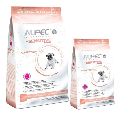 Alimento Nupec Sensitive Croquetas Perro Raza Pequeña 8kg