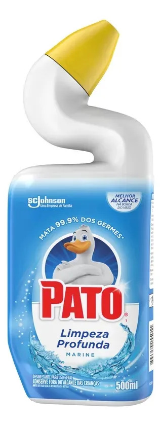 Desinfetante Gel Marine Pato Limpeza Profunda Squeeze 500ml