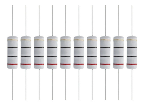 Focmkea 10 Cabl Axial Resistencia 20 Ohmio Pelicula Oxido 5