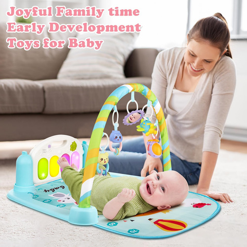 Boterlun Baby Kick Gym, Lay & Play 3 In 1 Fitness Music And