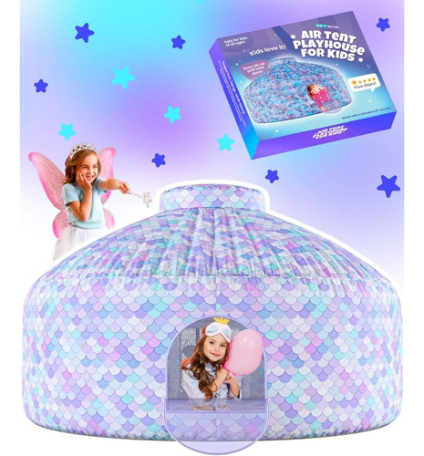 Skywin Air Tent Fort Large Mermaid With Door Playhouse For K