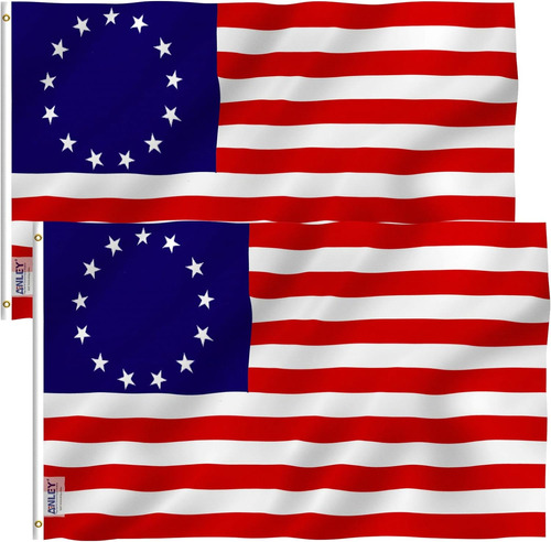 Bandera Anley Fly Breeze De Betsy Ross De 3 X 5 Pies, Colore