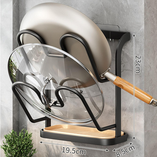Soporte De Tapa Rack De Almacenamiento De 2 Niveles Negro