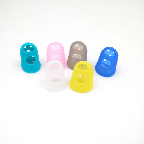 Protectores De Silicona Xl Para Dedos De Guitarra, Gris
