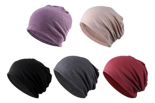 Gorro De Algodón Slouchy Suave Ligero Para Correr Gorro