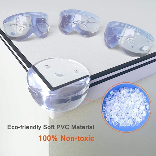 Pack 4 Protectores De Esquina Muebles Silicona Transparente