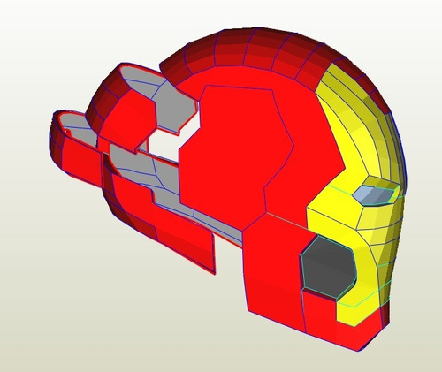 Planos Casco Iron Man Para Lámpara De Pared / Marvel Disney