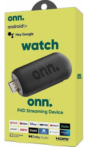 Onn. Fire Tv Stick Fhd Sistema Google Tv Con Control Por Voz