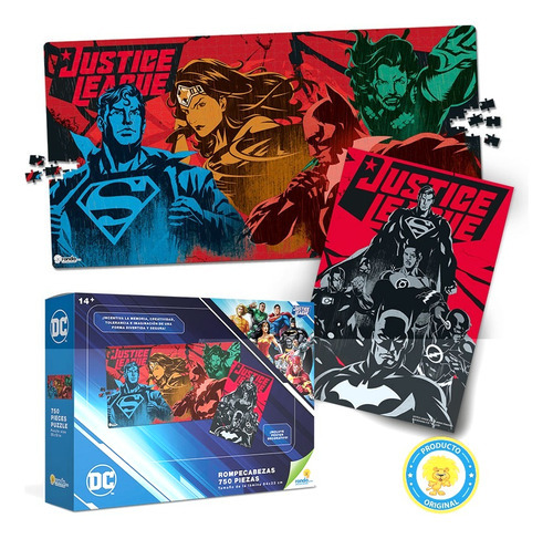 Rompecabezas X 750 Pzas Dc Comics Liga De La Justicia