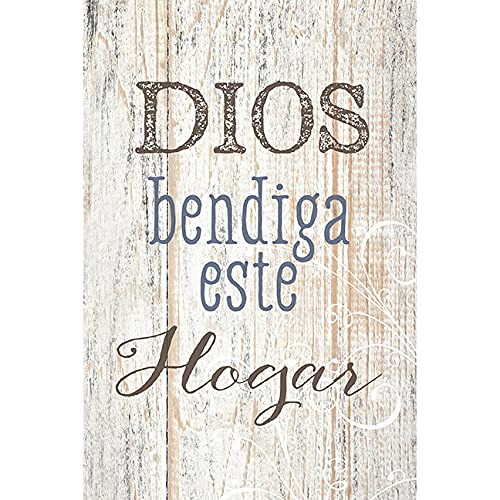 Placa De Madera  Dios Bendiga Este Hogar , Inspirationa...