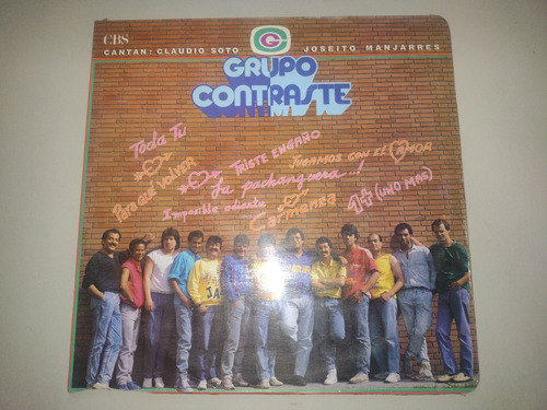 Lp Vinilo Disco Acetato Grupo Crontaste Salsa