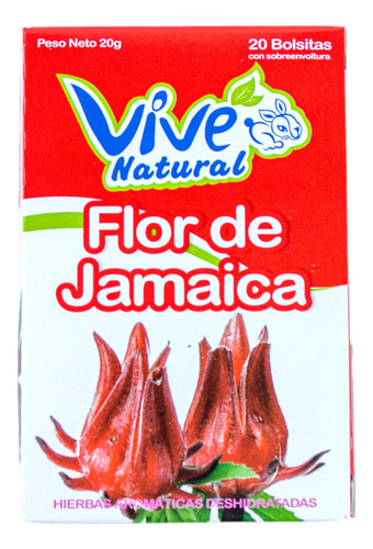 Tisana Vive Flor De Jamaica X20 Bolsitas - g a $20