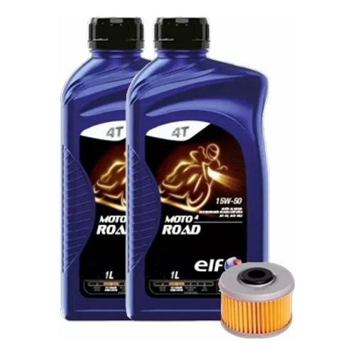 Kit Filtro Aceite Orig Honda Tornado Twister 250 + Elf 15w50