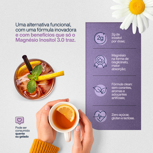 Magnésio Inositol 3.0 True Source Camomila E Lavanda 350g
