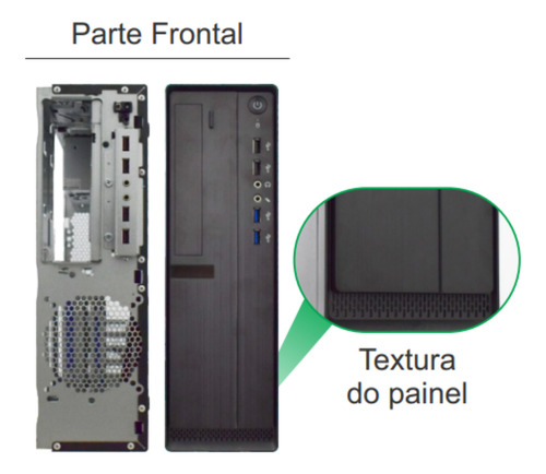 Gabinete K-mex Ninja Tooll Gm-07s4 Com Fonte 300w 80 Plus