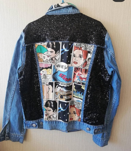 Chaqueta Customizada - Diseño Viñetas1 - Modelo Unico (Usado)
