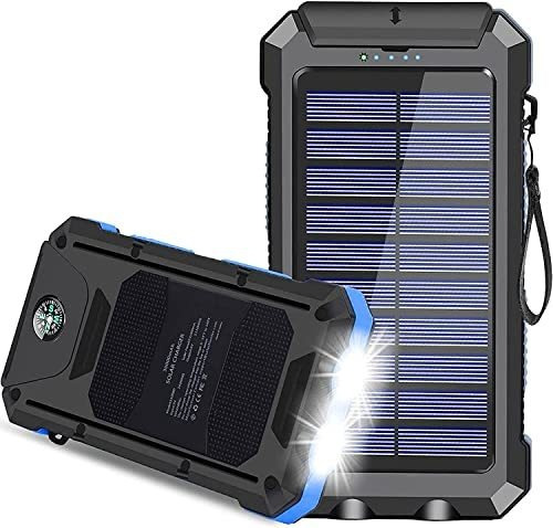 Cargador Bateria Usb Solar, 30000 Mah, Usb-c