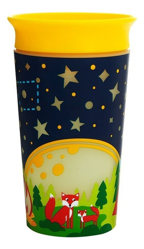 Vaso Miracle Cup 9 Oz Glow In The Dark Zorro Munchkin Color Amarillo