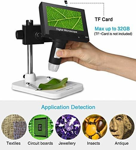 Koolertron - Microscopio Digital Usb Lcd De 4,3 Pulgadas 72