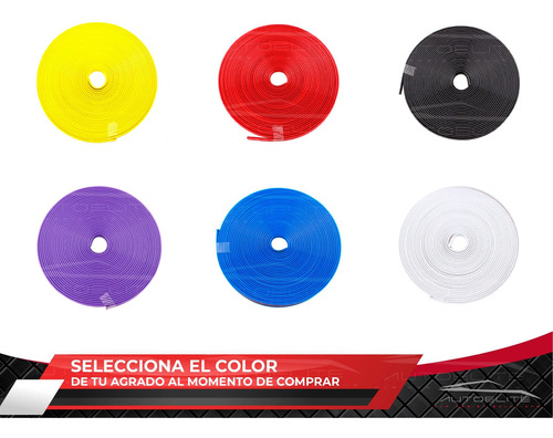 Imagen 9 de 10 de Tira Cinta Goma Protectora Filo De Rin Adherible 8 Metros