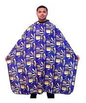 Comprar Capa De Corte Barber Barberia Azul Con Dorado Barbero