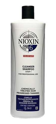 Nioxin System 6 Cleanser - Shampoo Antiqueda 1000ml