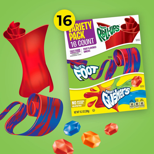 Rollitos De Frutas, Fruit By The Foot, Gushers, Paquete Vari