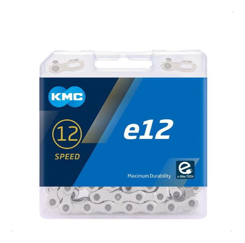 Corrente Kmc E12 12v 130 Link Index Bike Eletrica Resistente Cor Cinza