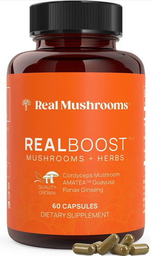 Real Mushrooms Realboost Mushrooms + Herbs 60 Cápsulas