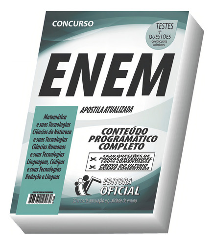 Apostila Enem Material Didático Apostila Atualizada De Dan Vol 1 Editorial Editora Oficial Capa Mole Em Português