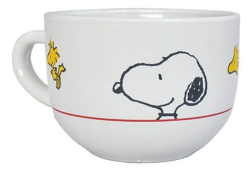Taza Para Cafe  Ceramica Snoopy Peanuts Jumbo 798ml