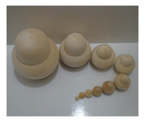 Yu Juego De Bricolaje De Madera Rusa Sin Pintar De 10 Piezas