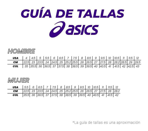 triple Refinar Frenesí Tallas Ropa Asics | sdr.com.ec