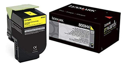 Toner Original Lexmark 800h4 Yellow Hy 800h4 Yellow Alta Capacidad 